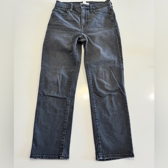 Madewell Denim - Madewell The Perfect Vintage Crop Faded Black Denim Jeans Size 26